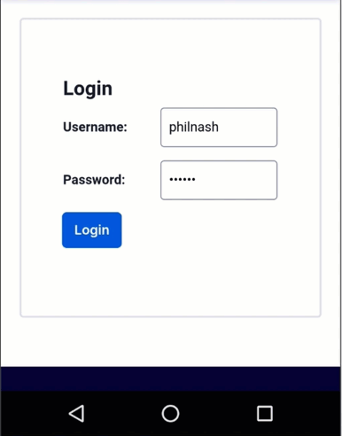 An animation showing a login experience where after entering a username and password, a permissions dialog pops up asking for permission to read a 2FA code from an SMS. When approved, the code is entered into an input and the form submitted.